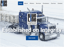 Tablet Screenshot of bluelinelogistics.com